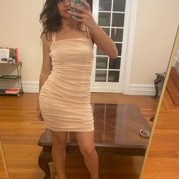 Ruched Mini Dress - Picture 1 of 4